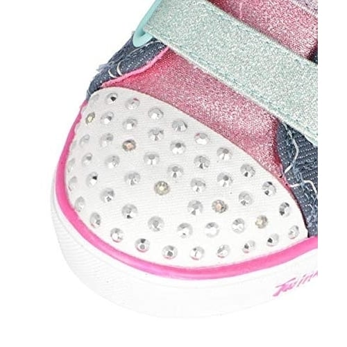 Skechers Girls Sparkle Lite-Stars - The Limit Sneaker Denim/Multi - 314036L-DMLT Denim/Multi Image 4