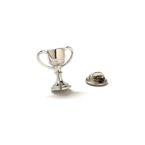 Silver Trophy Cup PinChampionship Lapel Pin Tie Pin Image 1