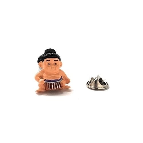 Sumo Wrestler Lapel Pin Japanese Enamel Pin Image 1