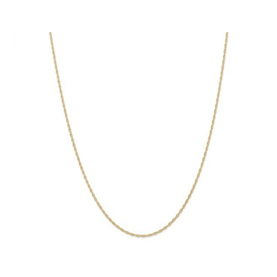 14K Yellow Gold Cable Rope Chain 18 Inches (1.35mm) Image 1