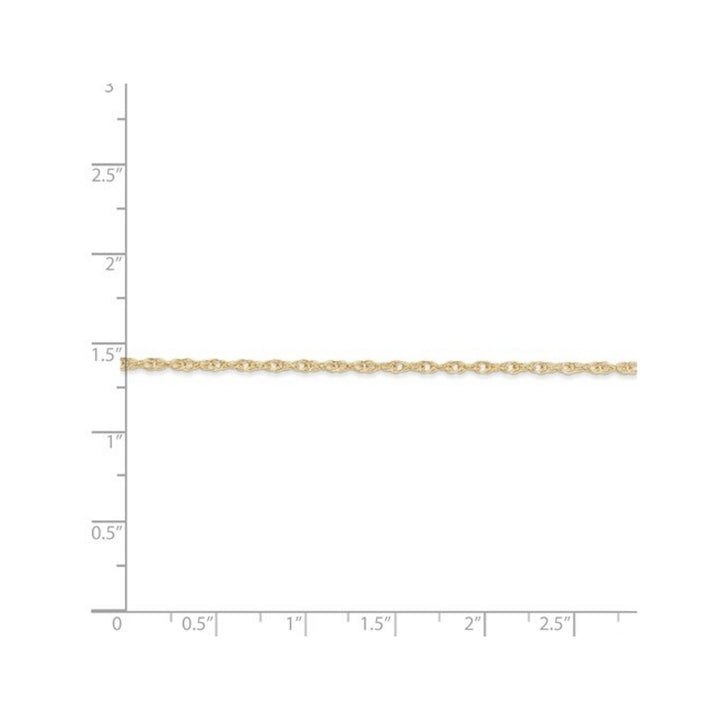 14K Yellow Gold Cable Rope Chain 18 Inches (1.35mm) Image 4