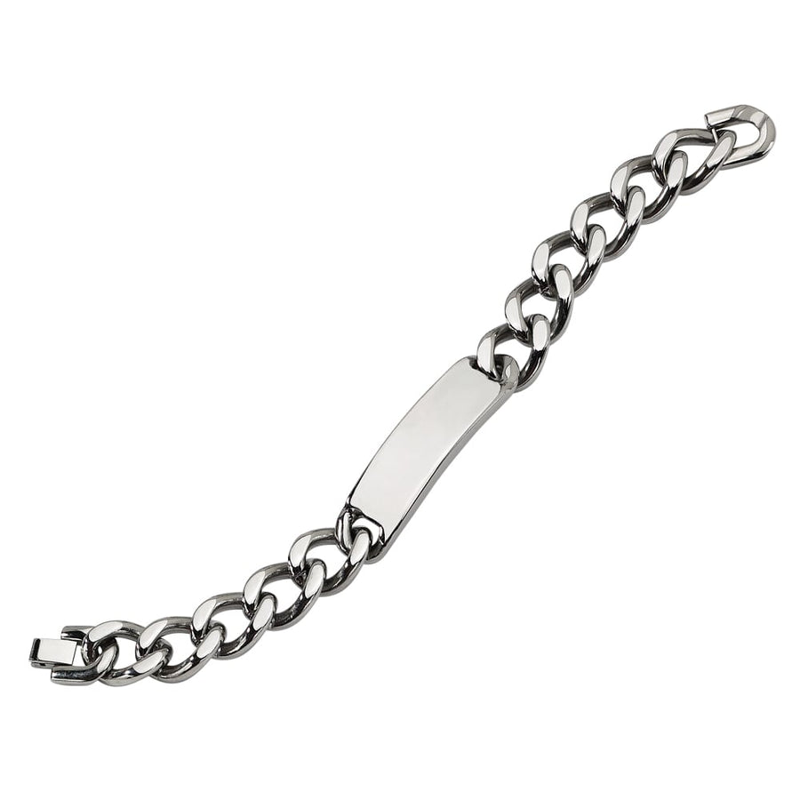 Mens Chisel ID Bracelet in Stainless Steel 9 Inch Image 1