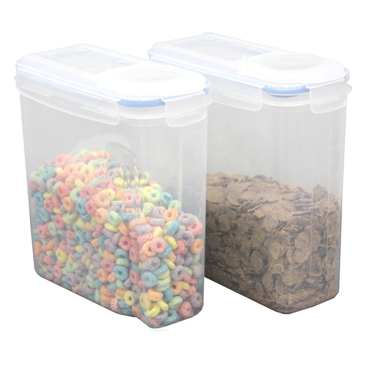 BPA-Free Plastic Food Containers with Airtight Spout Lid Set of 2 Image 2