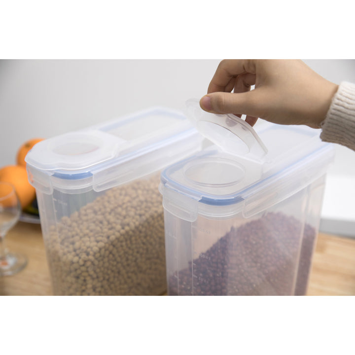 BPA-Free Plastic Food Containers with Airtight Spout Lid Set of 2 Image 4