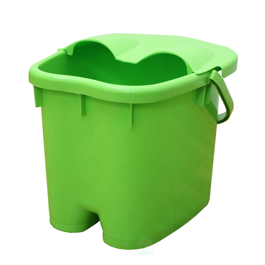 Foot Massage Spa Bath Bucket Large Plastic with Massage Rollers Foot-shaped Design Image 1