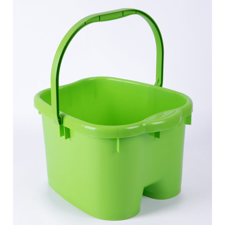 Foot Massage Spa Bath Bucket Large Plastic with Massage Rollers Foot-shaped Design Image 10