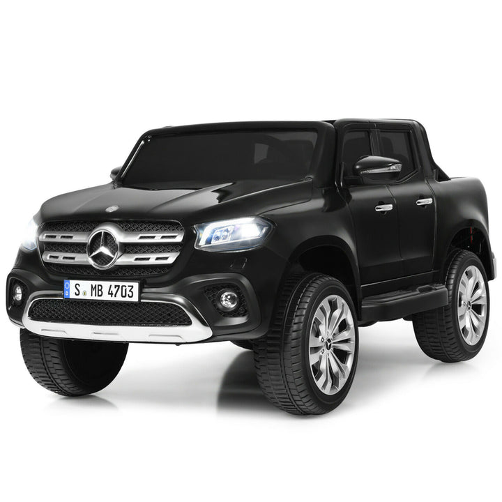 12V 2-Seater Kids Ride On Car Licensed Mercedes Benz X Class RC w/ Trunk Image 4