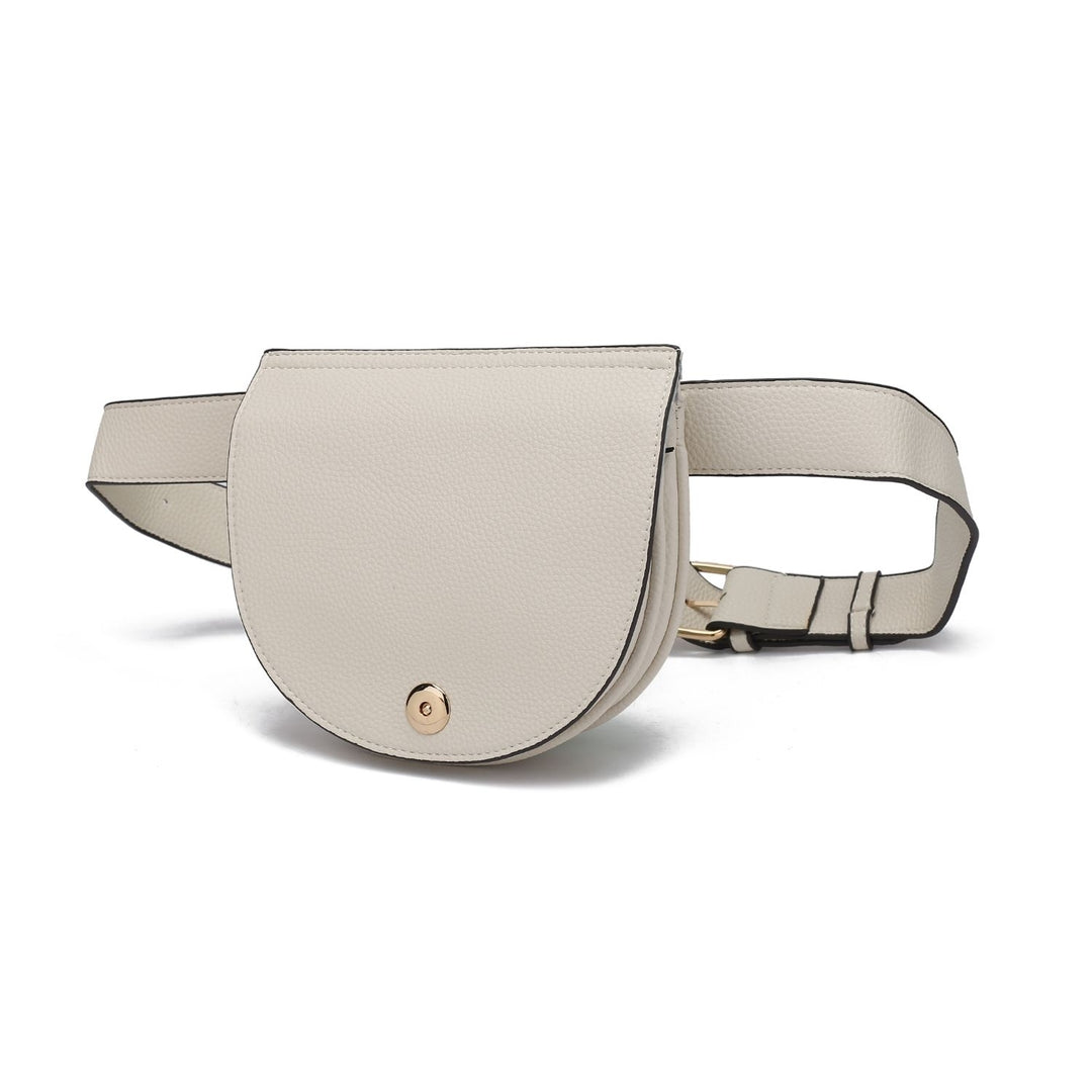 MKF Collection Multi-Functional Daksha Half Moon Belt Waist Handbag by Mia K. Image 3