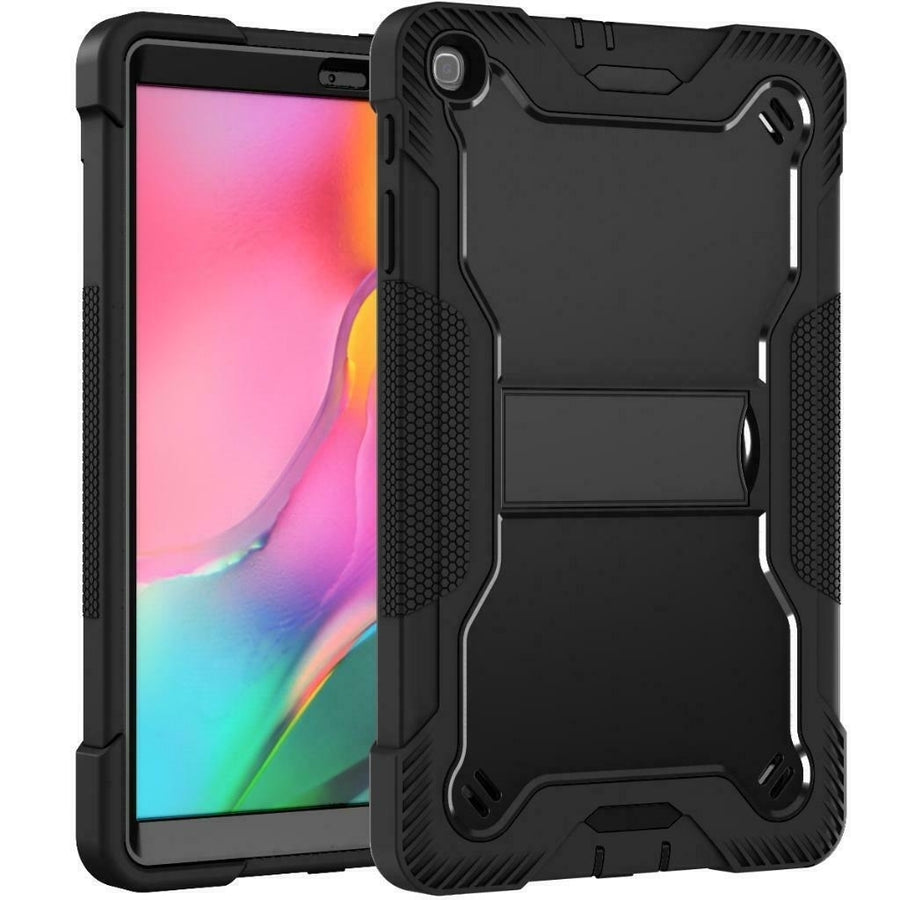 For Samsung Galaxy Tab A 8.0 2019 / T290 / T295 Dual Layer Protective Shockproof Kickstand Heavy Duty Case Cover Image 1