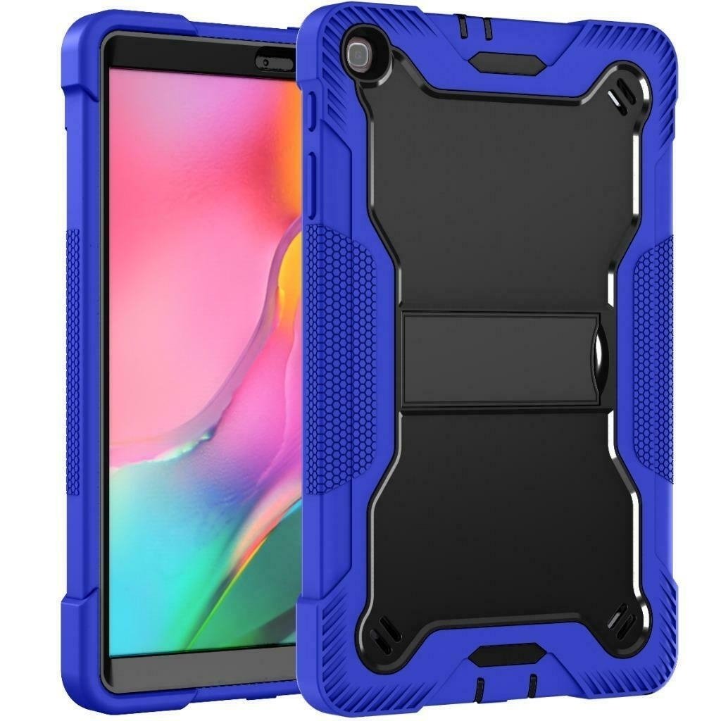 For Samsung Galaxy Tab A 8.0 2019 / T290 / T295 Dual Layer Protective Shockproof Kickstand Heavy Duty Case Cover Image 2