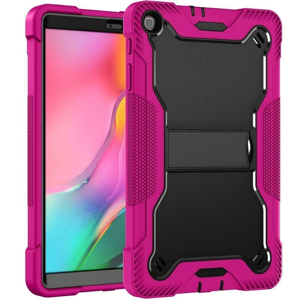 For Samsung Galaxy Tab A 8.0 2019 / T290 / T295 Dual Layer Protective Shockproof Kickstand Heavy Duty Case Cover Image 4