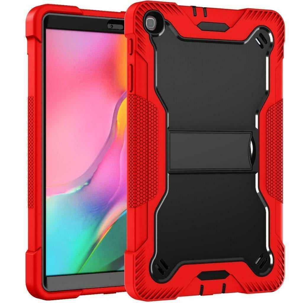 For Samsung Galaxy Tab A 8.0 2019 / T290 / T295 Dual Layer Protective Shockproof Kickstand Heavy Duty Case Cover Image 7