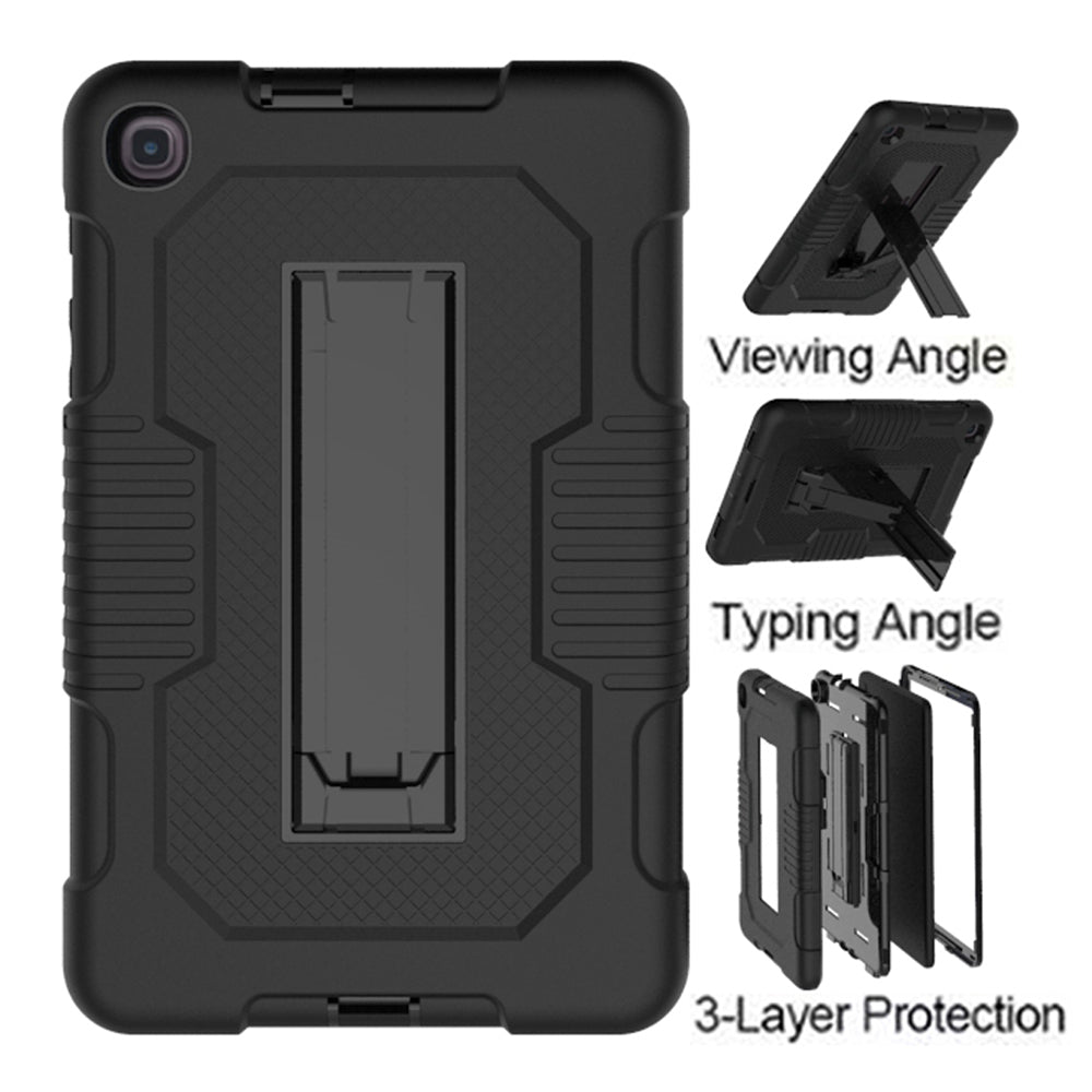 For Samsung Galaxy Tab A 8.4 2020 / T307 Dual layer Silicone Shockproof Protective Kickstand Tablet Case Cover Image 1