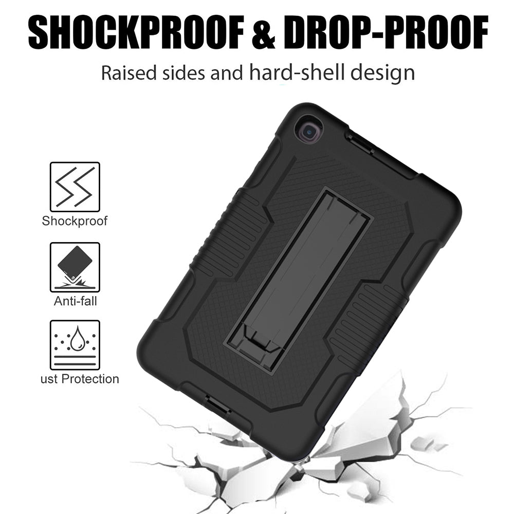 For Samsung Galaxy Tab A 8.4 2020 / T307 Dual layer Silicone Shockproof Protective Kickstand Tablet Case Cover Image 2