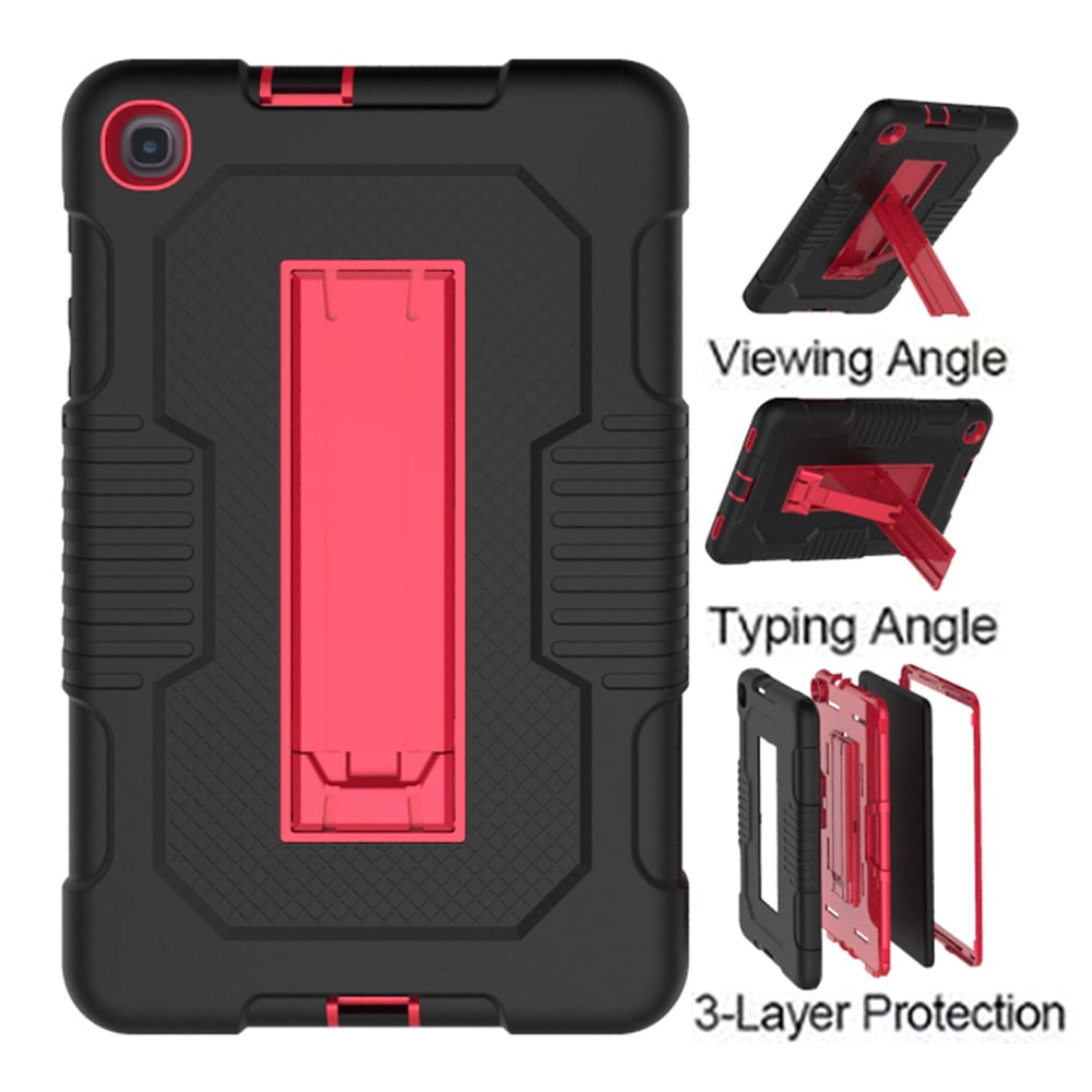 For Samsung Galaxy Tab A 8.4 2020 / T307 Dual layer Silicone Shockproof Protective Kickstand Tablet Case Cover Image 4