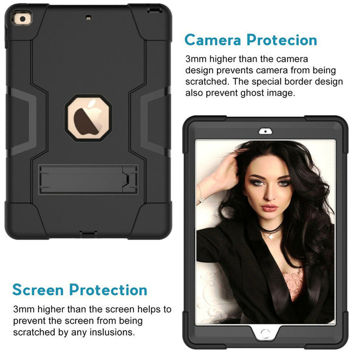 For Samsung Galaxy Tab S5E 2019 10.1 inch / T720 / T725 Dual Layer Protective Shockproof Kickstand Heavy Duty Case Cover Image 2