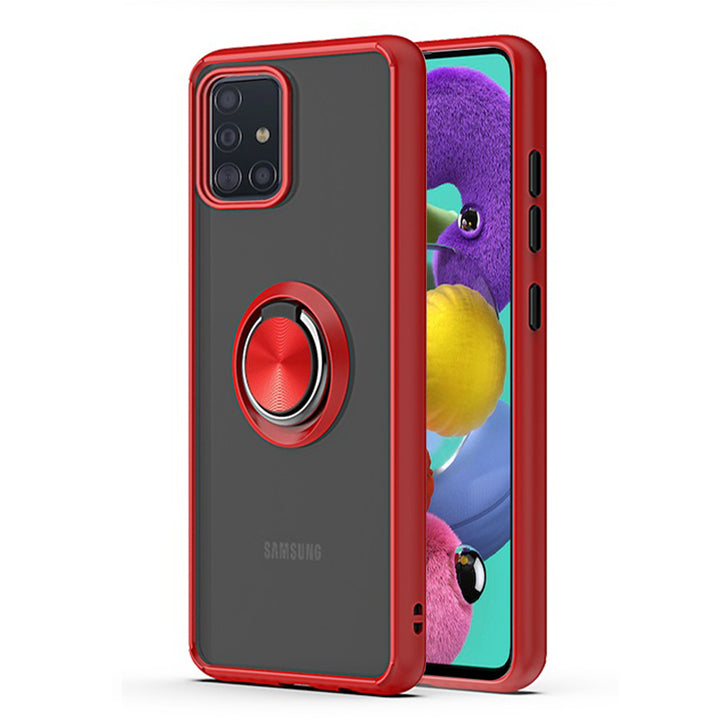 For Motorola Moto G9 Play / Moto E7 Plus Impact Metal Ring Holder Stand Magnetic Car Mount Protective Hybrid Case Cover Image 8