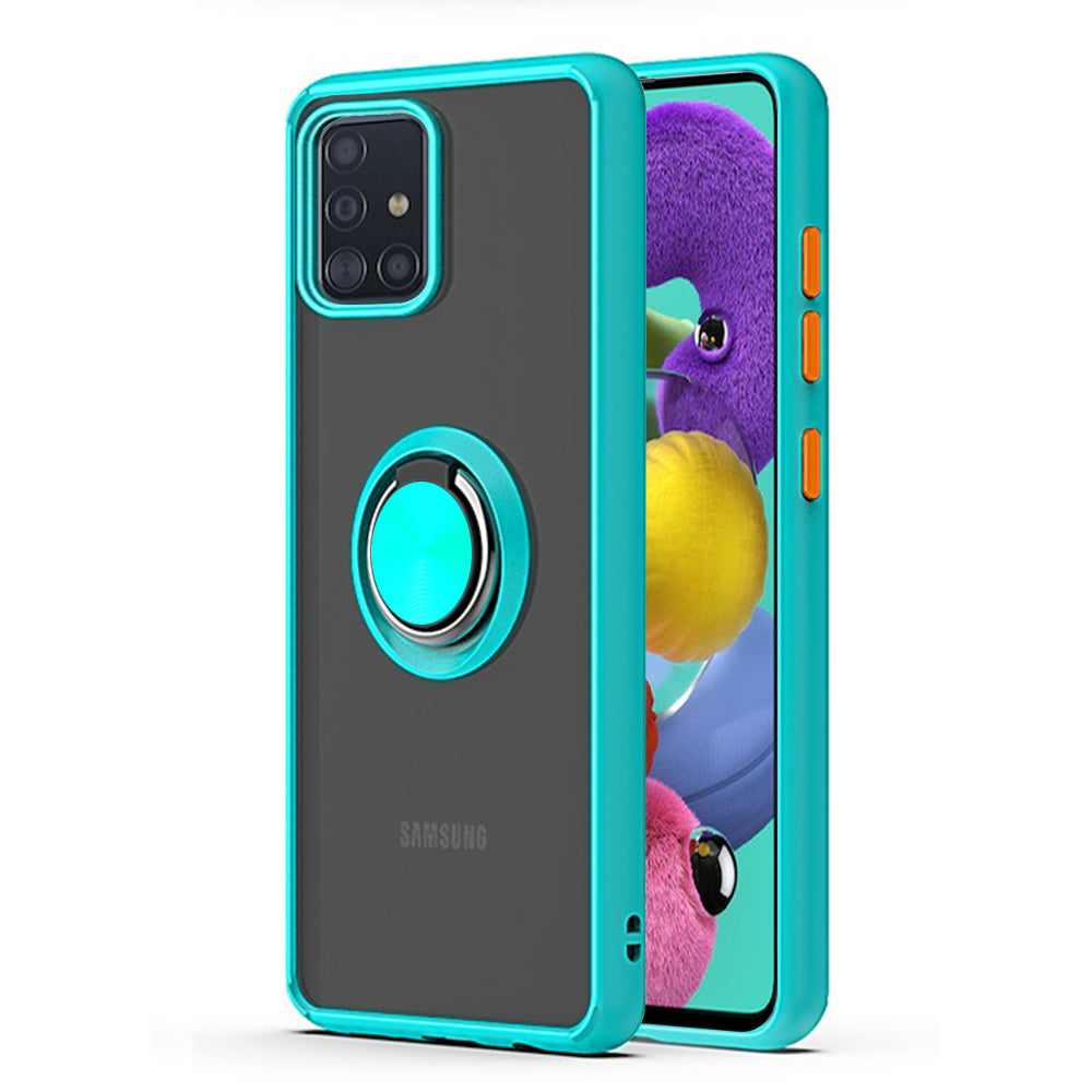 For Motorola Moto G9 Play / Moto E7 Plus Impact Metal Ring Holder Stand Magnetic Car Mount Protective Hybrid Case Cover Image 9