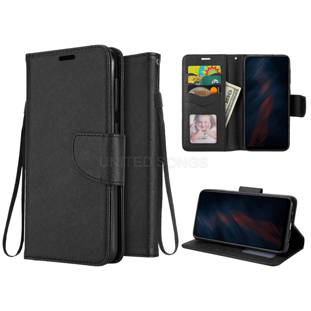 For Apple iPhone 12 Pro Max 6.7 inch Shockproof Folio Wallet Card Holder Case Cover Black Image 1