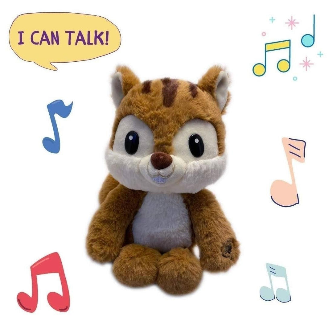 Chipmunk Mimic Talks Back Plush Early Learning Kids Toy Animal Mighty Mojo Image 1