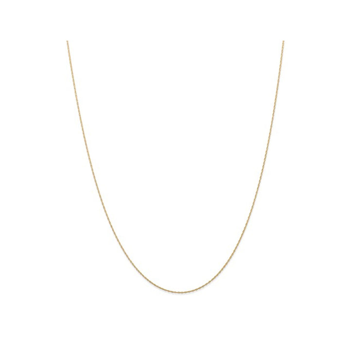 14K Yellow Gold Cable Rope Chain 0.500mm 18 inches Image 1