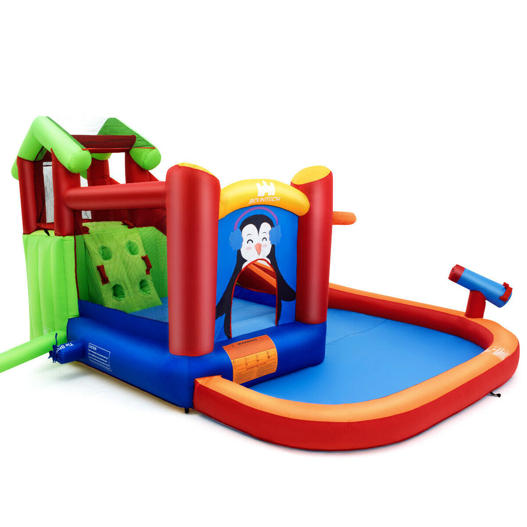 Inflatable Slide Bouncer and Water Park Bounce House Splash Pool Water Cannon Image 8