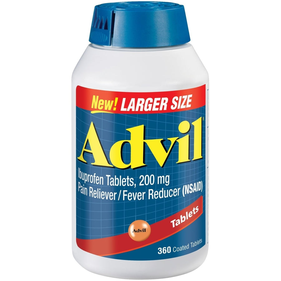 360 Advil Coated Tablets 200 Mg Pain Reliever Image 1
