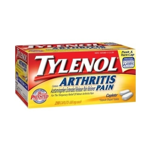 Tylenol Arthritis-Acetaminophen Pain Reliever 650mg 290ct Image 1