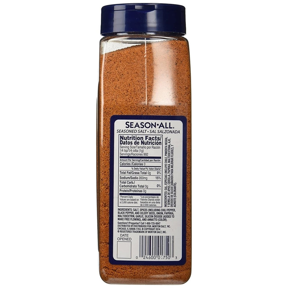 Morton Season-All Seasoned Salt - 35 Ounce Image 2