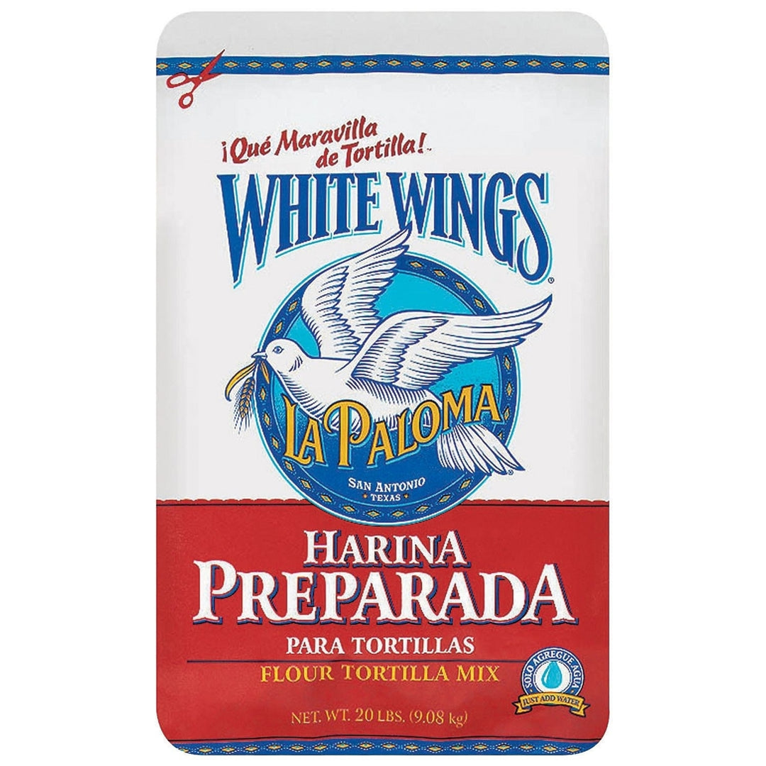 La Paloma White Wings Flour Tortilla Mix - 20 Pound Image 1