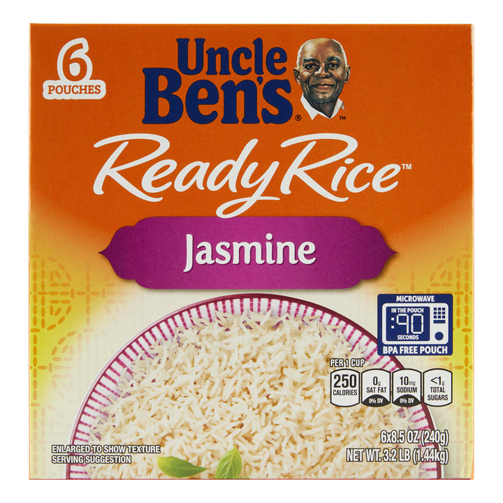 Uncle Bens Jasmine Ready Rice 8.5 Ounce (6 Pack) Image 2