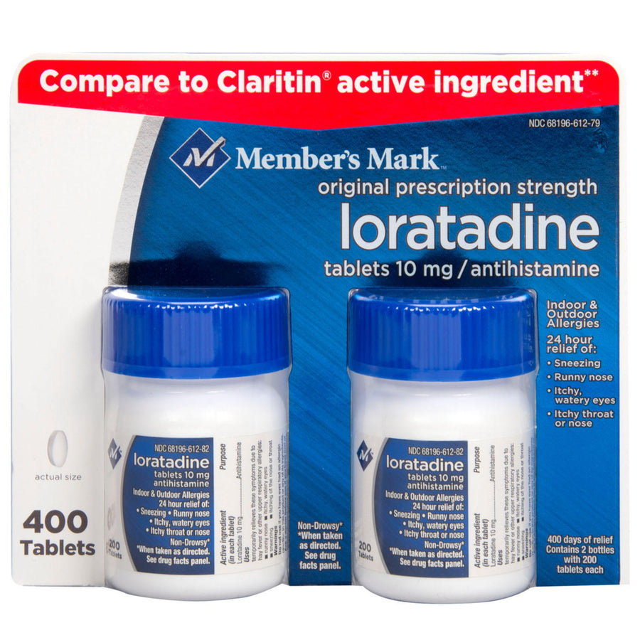 Members Mark 10mg Aller-Itin Loratadine 200 Count (2 Pack) Image 1