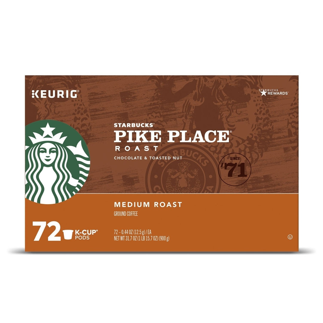 Starbucks Pike Place K-Cups (72 Count) Image 1