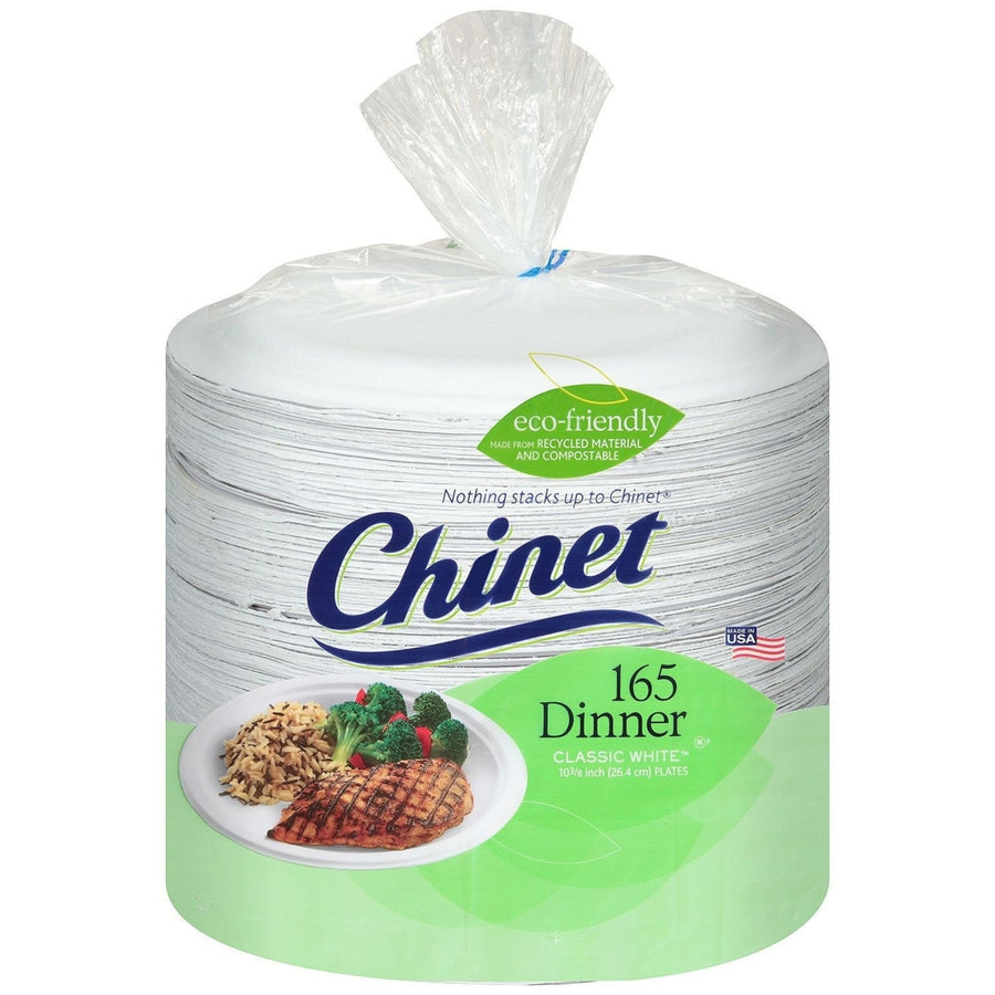 Chinet Paper Dinner Plates - 165 Count Image 1