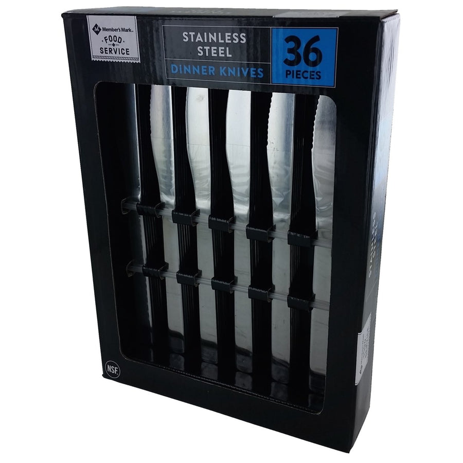 Members Mark Stainless Steel Dinner Knives Set (36pc.) Image 1