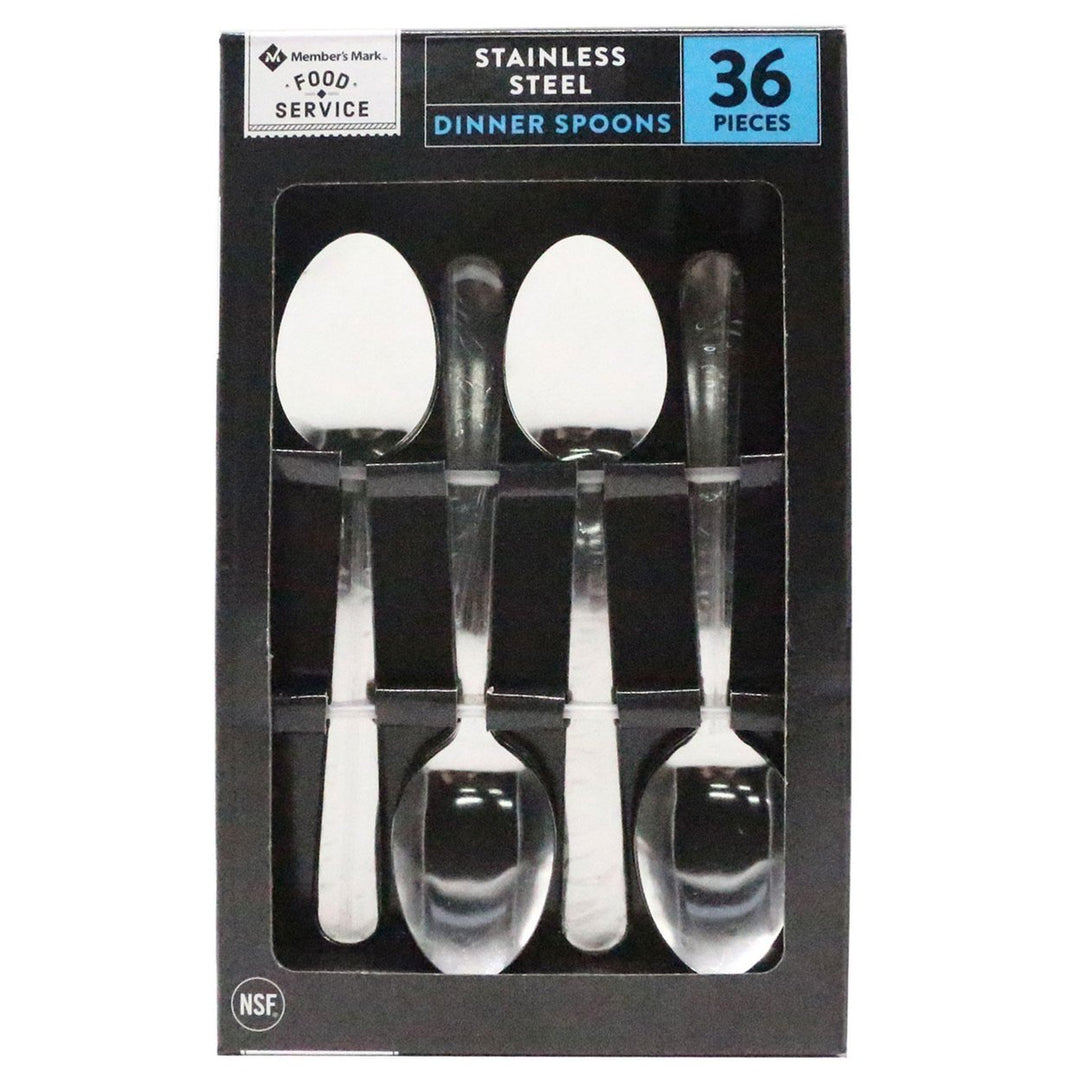 Members Mark Dinner Spoons (36 Count) Image 1