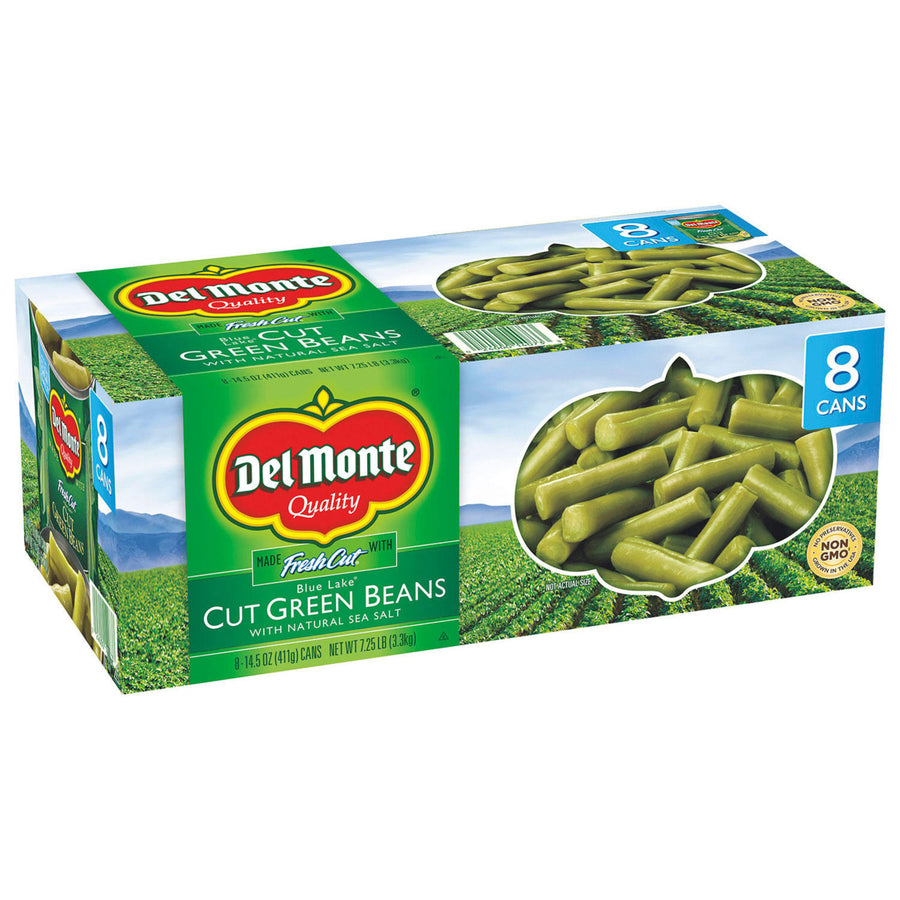 Del Monte Cut Green Beans 14.5 Ounce (8 Pack) Image 1