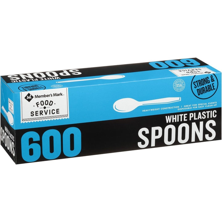 Members Mark Plastic Spoons - 600 Count Image 2