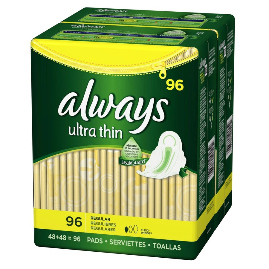 Always Ultra Thin Regular Pads with Wings - 96 Count Image 1
