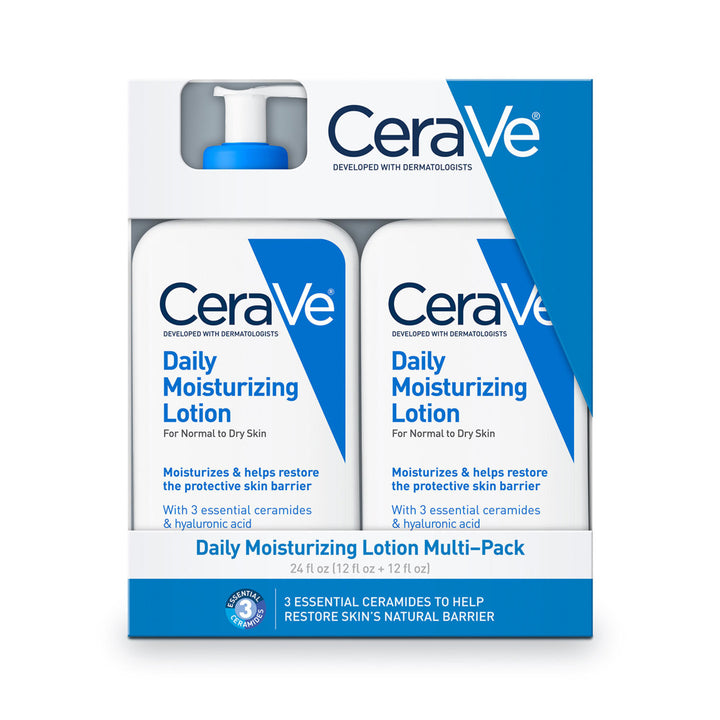 CeraVe Daily Moisturizing Lotion Normal to Dry Skin 12 Fluid Ounce (2 Pack) Image 1