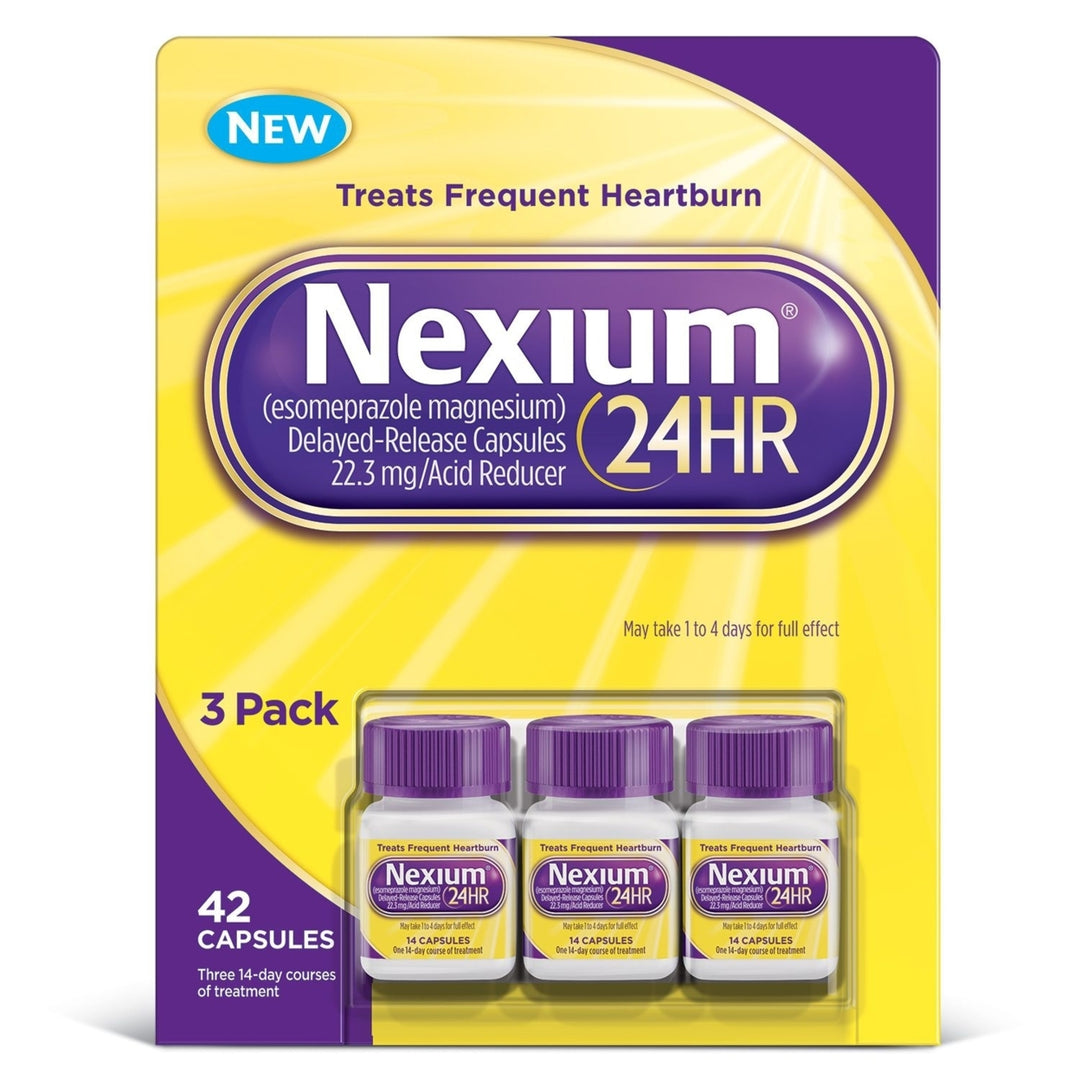 Nexium 24HR Acid Reducer, Delayed-Release Capsules (14 capsules, 3 Pack) Image 1