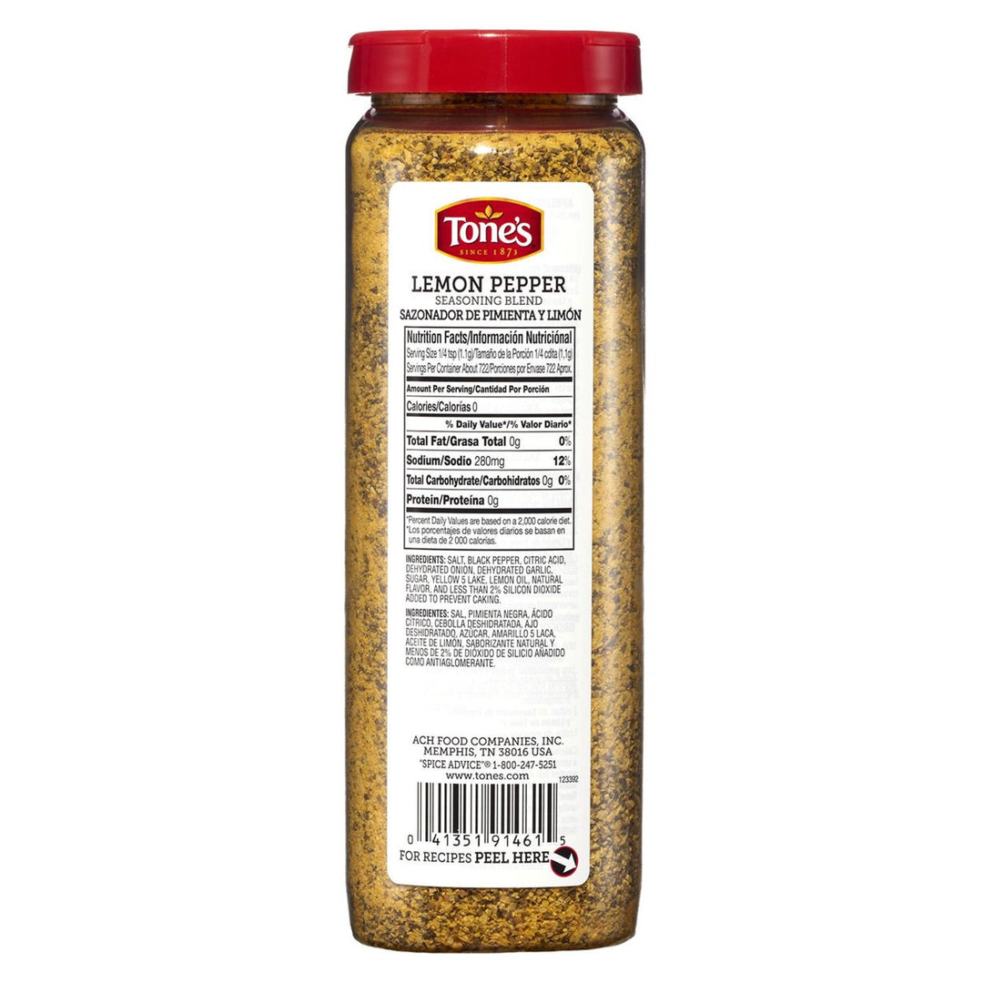 Tones Lemon Pepper Seasoning (28 Ounce) Image 2