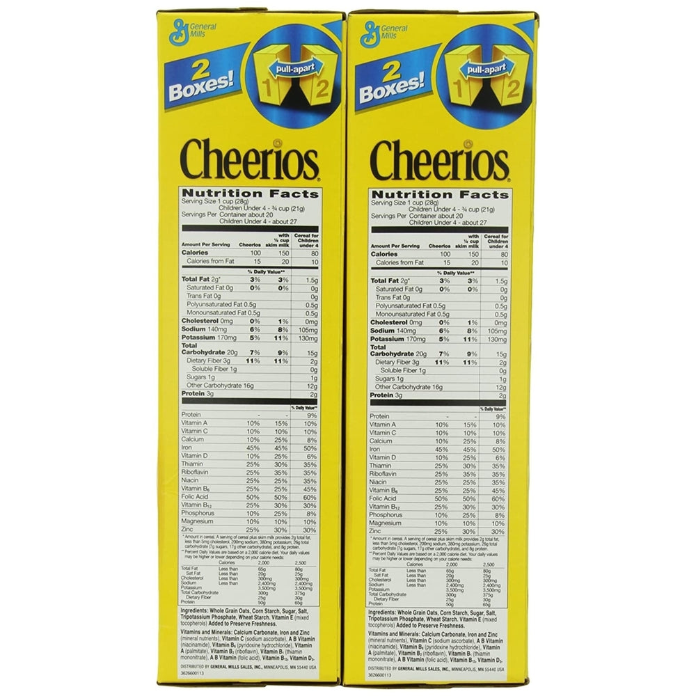 Cheerios - 2 box Pack - 40.7 Ounce Image 2