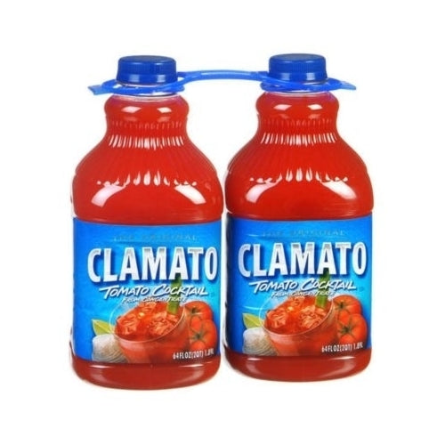 Clamato Tomato Cocktail - 2/64 Ounce bottles Image 1