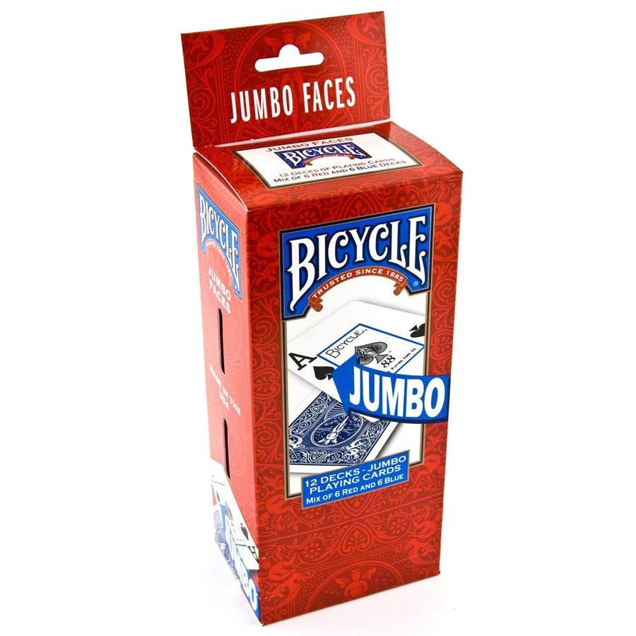 Bicycle Poker JUMBO FACES Playing Cards12 Decks Image 1