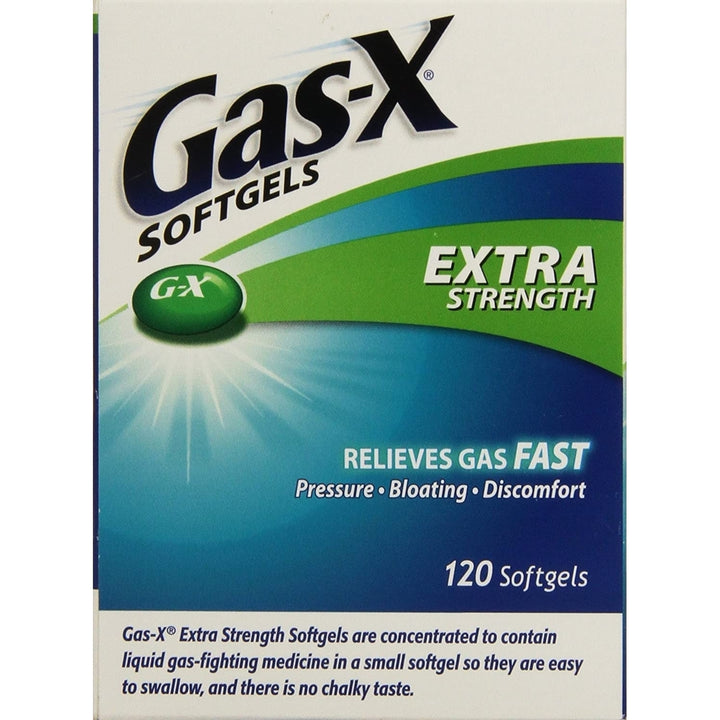 Gas-X-Extra Strength Anti-Gas Medication 120 Softgels Image 1