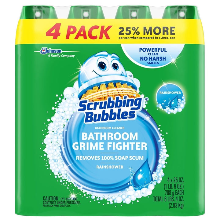 Scrubbing Bubbles Foaming Bathroom Cleaner Rainshower (25 oz. 4 pk.) Image 1