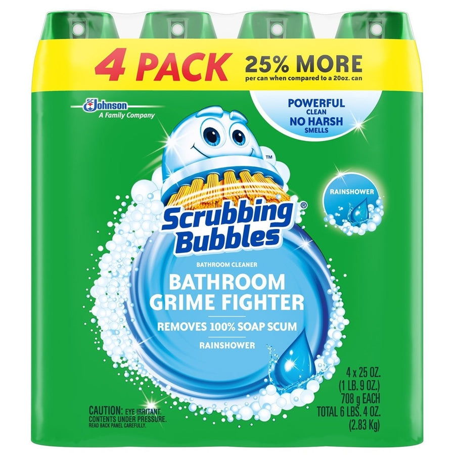 Scrubbing Bubbles Foaming Bathroom CleanerRainshower (25 oz.4 pk.) Image 1