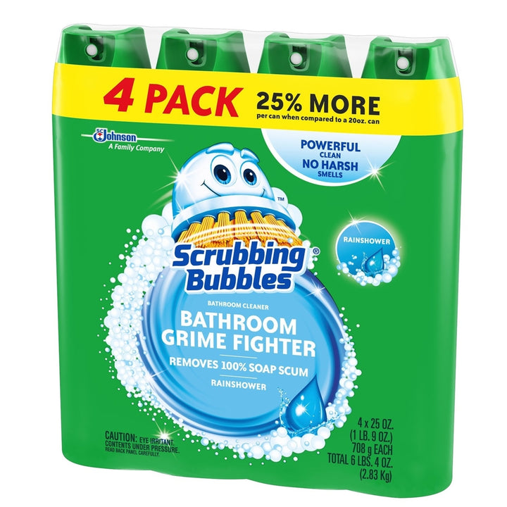 Scrubbing Bubbles Foaming Bathroom Cleaner Rainshower (25 oz. 4 pk.) Image 2