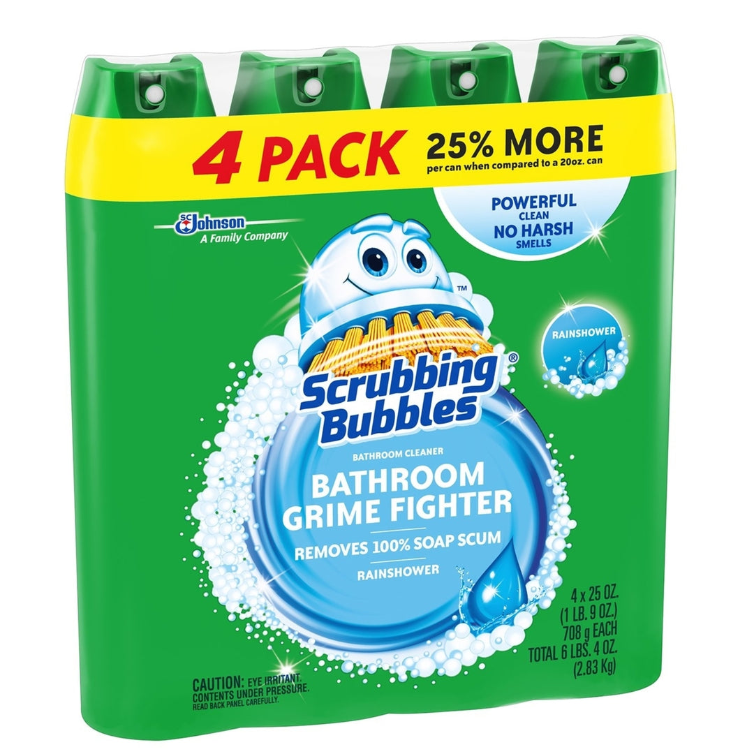 Scrubbing Bubbles Foaming Bathroom Cleaner Rainshower (25 oz. 4 pk.) Image 3